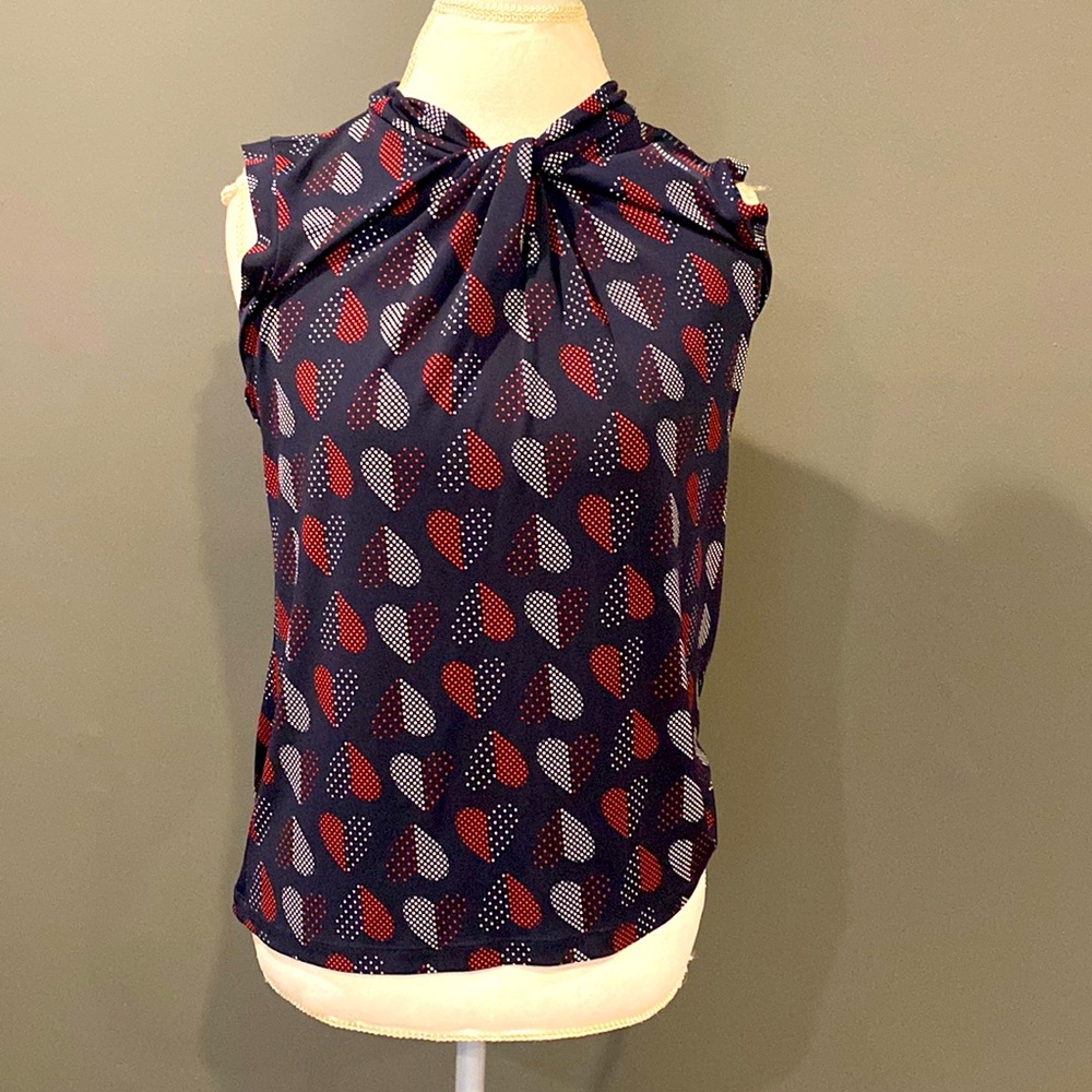 Tommy Hilfiger woman’s dressy sleeveless top. Size M new with tags.